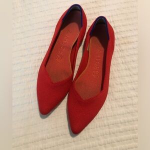 Rothy’s pointed toe red GUC 2400